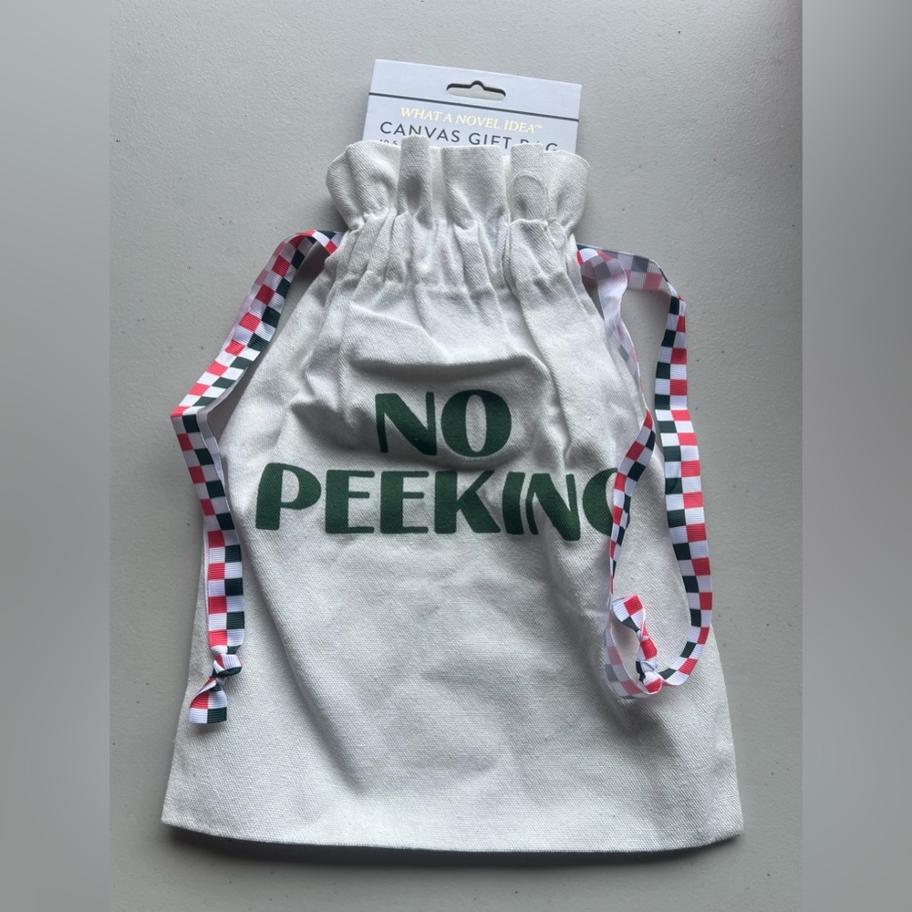 Canvas Gift Bag with No Peeking Design